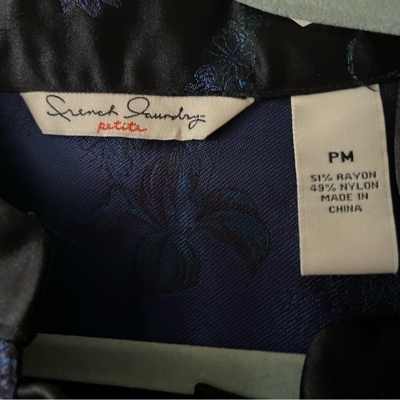 French Laundry SzM Round collar jacket black and blue - Picture 6 of 10